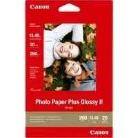 Abbildung von Canon PP 201 Glossy Plus Fotopapier 20 Bögen 13 x 18 cm