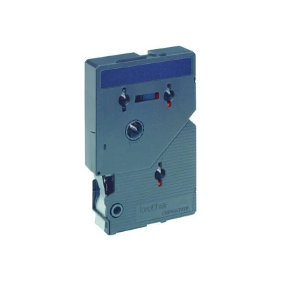 Abbildung von Brother Original P Touch Farbband schwarz auf blau (TC 501)