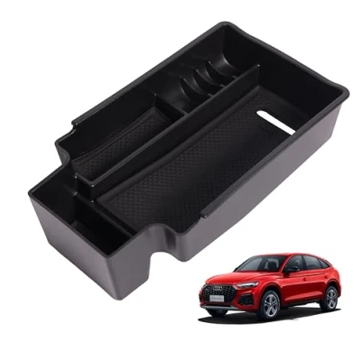 Abbildung von Aufbewahrungsbox Organizer Mittelkonsole Für Armlehne Q3 A udi 2009 2018