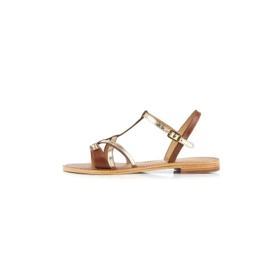 Abbildung von Les Tropeziennes par M Belarbi Hironela Riemensandalette Tan gold, Damen, Größe: 39, gold Schuhe