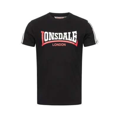 Abbildung von Lonsdale Elphin Tshirt print, Herren, Größe: 3XL, Black white red