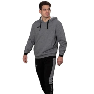 Abbildung von Joma Unisex 5XS Kapuzenpullover Komfort II, Grau Melange/Schwarz, XXXXXXS