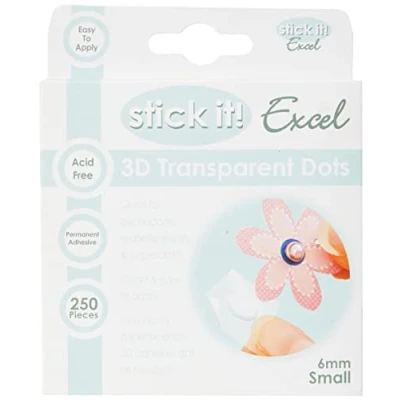 Abbildung von Stick it Small Excel 3D Transparent Dot