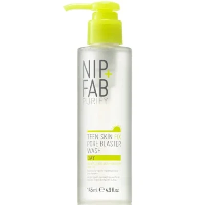 Abbildung von Nip + Fab Teen Skin Fix Pore Blaster Anti Akne Tägliches Gesichtsreinigungsgel Wasabi Extrakt Vitamin E Mizellares Gesichtswaschgel Talgkontrolle Verfeinerung der Poren 145 ml