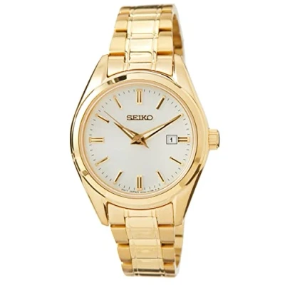 Abbildung von Seiko Analog Quarz Uhr goldcoloured, Damen, Größe: One Size, Gold coloured