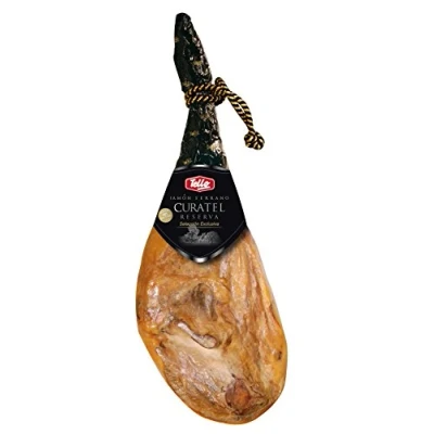 Abbildung von Serrano Schinken Reserva Curatel mind. 8 kg Prämiert und Ausgezeichnet im Schmuckkarton