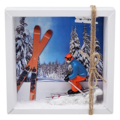 Abbildung von ZauberDeko Geldgeschenk Verpackung Ski Fahren Winterurlaub Skiurlaub Berge Geschenk Skiausrüstung