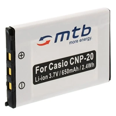 Abbildung von Ersatz Akku NP 20 kompatibel mit Casio Exilim EX Z18, Z60, Z65, Z70, Z75