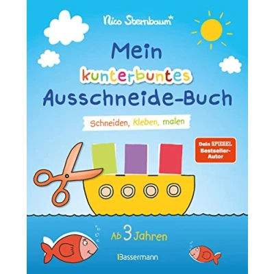 Abbildung von Mein kunterbuntes Ausschneide Buch. Schneiden, kleben, malen ab 3 Jahren: mit Scherenführerschein und perforierten Seiten zum leichten Heraustrennen. ... Ideal für Urlaub Ferien Kindern