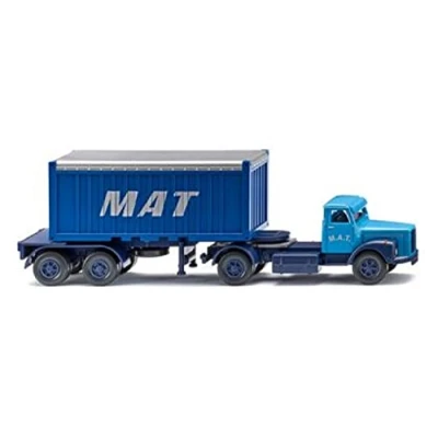 Abbildung von Wiking 052604 H0 Lastbiler model Scania Containersatteltog 20 M.A.T.