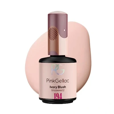 Abbildung von Pink Gellac UV Gel Nagellack 194 Ivory Blush 15 ml Lang Anhaltend Shellac Nude für 14 Tage Nägel in Salonqualität Made Holland