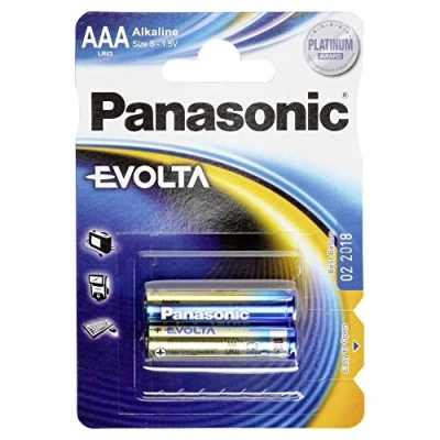 Abbildung von Panasonic Evolta AAA, Einwegbatterie, Alkali, 1,5 V, 2 Stück(e), Blau, AAA