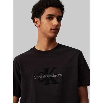 Abbildung von Calvin Klein Jeans Monologo TEE Tshirt print, Herren, Größe: Large, Black