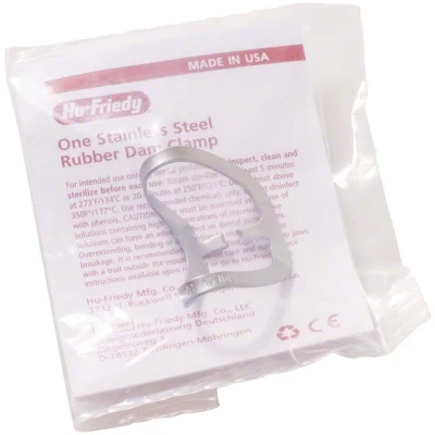 Abbildung von Kofferdam Klammer Satin Steel Figur 212SA OK/UK Frontzähne Stück