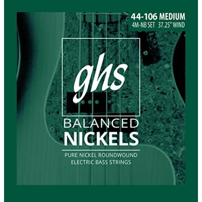 Abbildung von GHS Balanced Nickels 4M NB Bass String Set, 4 String, Medium, .044 .106