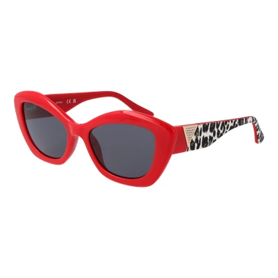 Abbildung von Guess Damen GU7868 66A Gläser SONNENBRILLEN Plastik Rot Grau Cat Eye Normal