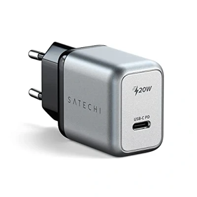 Abbildung von SATECHI 20W USB C PD Wandladegerät Unterstützt Power Delivery Für M2/M1 iPad Pro/Air, iPhone 16/16 Pro, 15 Pro Max/15 Pro/15/15 Plus, 14 Max/14 Pro/14/14 Plus