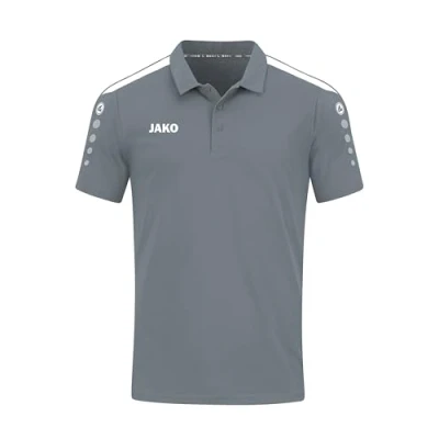 Abbildung von JAKO Power Poloshirt, Herren, Größe: Medium, Steingrau