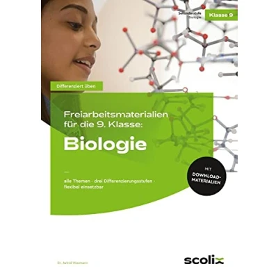 Abbildung von Freiarbeitsmaterialien 9. Klasse: Biologie: Alle Themen drei Differenzierungsstufen flexibel einsetzbar