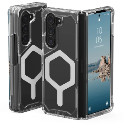 Abbildung von Samsung Galaxy Z Fold 5 Hülle MagSafe Kunststoff UAG Backcover/Hard Case Handyhülle Transparent Shockproof/Stoßfest