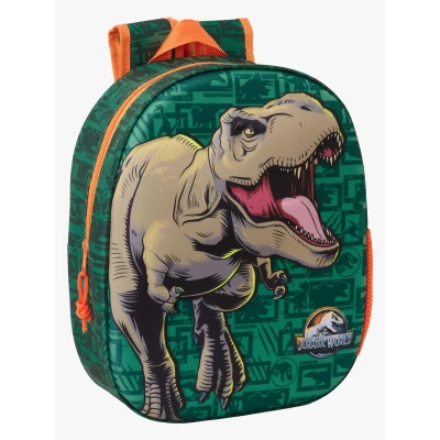 Abbildung von Safta JURASSIC WORLD 3D Schulrucksack mit Design, anpassbar an den Wagen, ideal für Kinder verschiedener Altersgruppen, bequem und vielseitig, Qualität Widerstandsfähigkeit, 27 x 10 33 cm