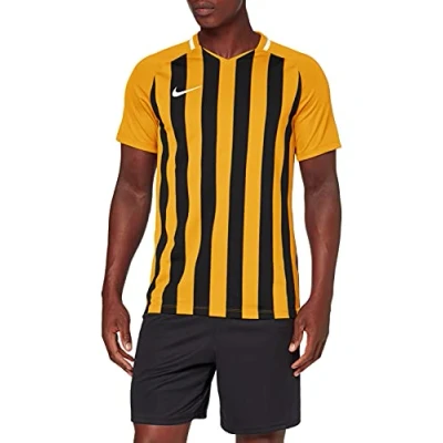Abbildung von Nike Herren Striped Division III SS Trikot, Universität Gold / Schwarz Weiß, XL