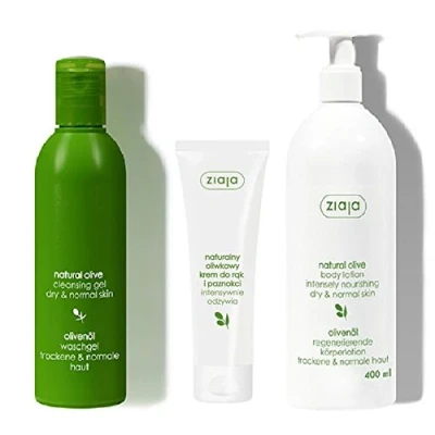Abbildung von ZIAJA GSCHENKSET Hautpflege Körperlotion, Duschseife, Handcreme (Olivenöl Set)