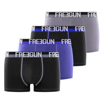 Abbildung von FREEGUN Herren Fg/1/Bc/Pk4/Gsa Retroshorts, Schwarz, XXL (4er Pack)