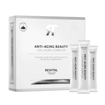 Abbildung von RevitalTrax Anti Aging Kollagen Pulver Komplex 30 Dosierungen Hochqualitatives Hydrolysat Kollagenpeptide Geschmacksneutral
