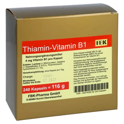Abbildung von Thiamin Kapseln Vitamin B1 240 St