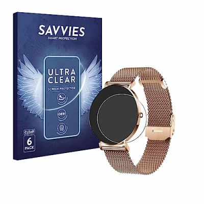 Abbildung von Savvies 6 Stück Schutzfolie für Xcoast X Watch Siona 2 Displayschutz Folie Ultra Transparent