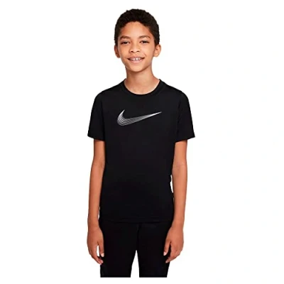 Abbildung von Nike Unisex Kinder Df Hbr T Shirt, Black/White, 8 Jahre EU