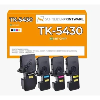 Abbildung von Schneider Printware 4 Toner TK 5340 kompatibel mit Kyocera 5430 für ECOSYS MA2100 PA2100 MA2100cfx MA2100cwfx PA2100cwx,PA2100cx 5430K 5430M 5430Y 5430C
