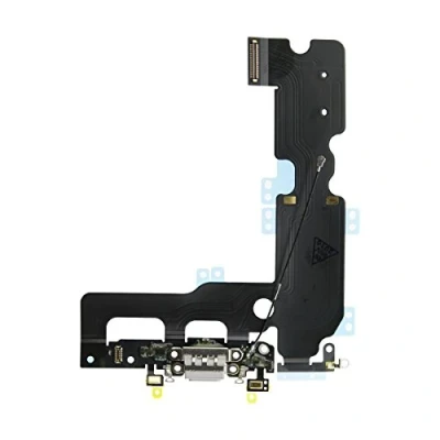 Abbildung von OnlyTech Ladebuchse Dock Anschluss mit Flex Antenne, Mikrofon, Kopfhöreranschluss und kompatibel iPhone 7 Plus Grau