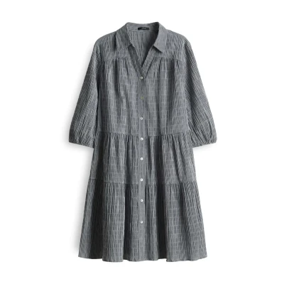Abbildung von OPUS BOXY FIT Alinie Blusenkleid, Damen, Größe: 42, Coal blue