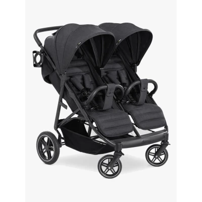 Abbildung von Hauck Geschwisterwagen Uptown Duo, black, mit schwenk und feststellbaren Vorderrädern