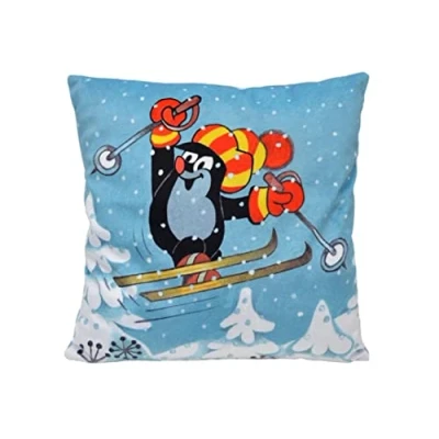 Abbildung von MU BRNO Maulwurf Kissen Skifahrer, 30x30 cm