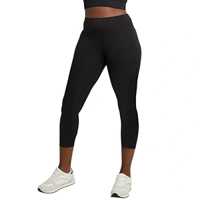 Abbildung von Hanes Damen Stretch Jersey Capri Leggings, schwarz, Klein