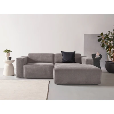 Abbildung von andas Ecksofa &quot;Noord&quot;, mit Kedernaht, Breite 234 cm, Cord, Struktur