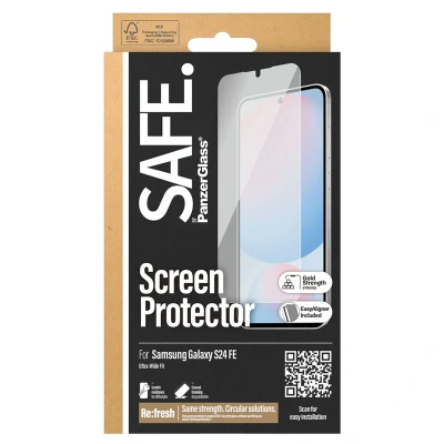 Abbildung von PanzerGlass SAFE. by ® Displayschutzfolie Samsung Galaxy S24 FE Ultra Wide Fit m. Aligner