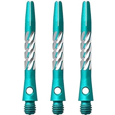 Abbildung von Unicorn Einhorn Premier Aluminium Dart Schäfte Spirale Diamant Stiele 1 Set (3), AM1036, grün, M