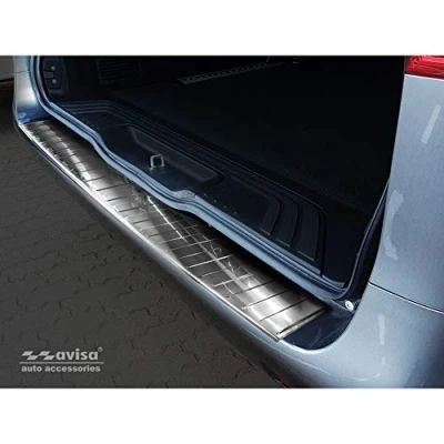 Abbildung von Avisa Edelstahl Heckstoßstangenschutz kompatibel mit Mercedes Vito &amp; V Klasse 2014 2019 Facelift &#039;Ribs&#039; (Lange Version)