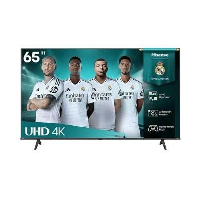 Abbildung von Hisense Smart TV 65 Zoll 4K Ultra HD 2025 65A6Q, VIDAA U8, Dolby Vision, HDR 10, Game Mode Plus, Alexa Built in, Voice, Tuner DVB T2/S2 HEVC Lativù 4K, Zoll, LED