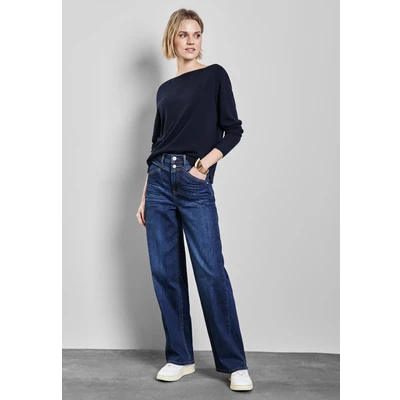 Abbildung von Street One Kuscheliger Strickpullover, Damen, Größe: 34, Blau