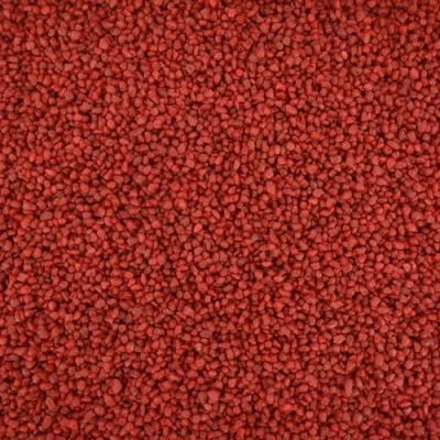 Abbildung von AquaOne Aquarium Kies Sand 5 kg I Bodengrund hell schwarz bunt fein mittel grob Aquariumkies Premium Qualität Quarzsand Deko Aquascaping Körnung (rot 2 3mm)