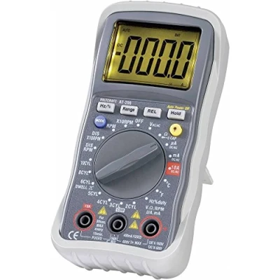 Abbildung von VOLTCRAFT AT 200 Hand Multimeter digital KFZ Messfunktion CAT III 600 V Anzeige (Counts): 4000 grau