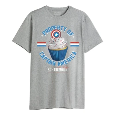 Abbildung von Marvel Herren memarcots248 T Shirt, Grau meliert, M
