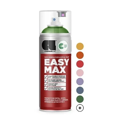 Abbildung von COSMOS LAC Sprühlack matt mit hoher Deckkraft Spraydosen DIY Lack Sprühfarbe Acryl Spray Paint Farbspray Sprühdose Lackspray (RAL 6018 gelbgrün,matt)