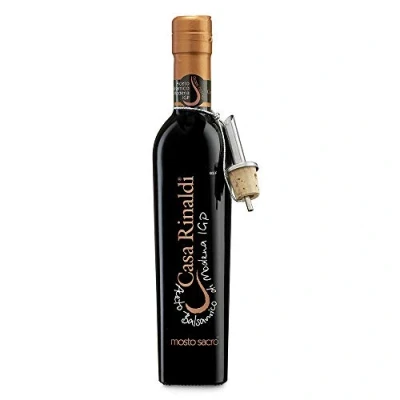 Abbildung von Casa Rinaldi Balsamico di Modena IGP, Heiliger Most, Samtiger, süßer und leicht saurer Geschmack, Dichte von 1.30, 250 ml Flasche