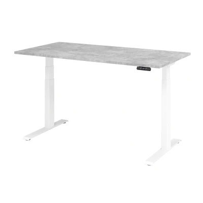 Abbildung von Hammerbacher Schreibtisch XDKB16 Beton/Weiß